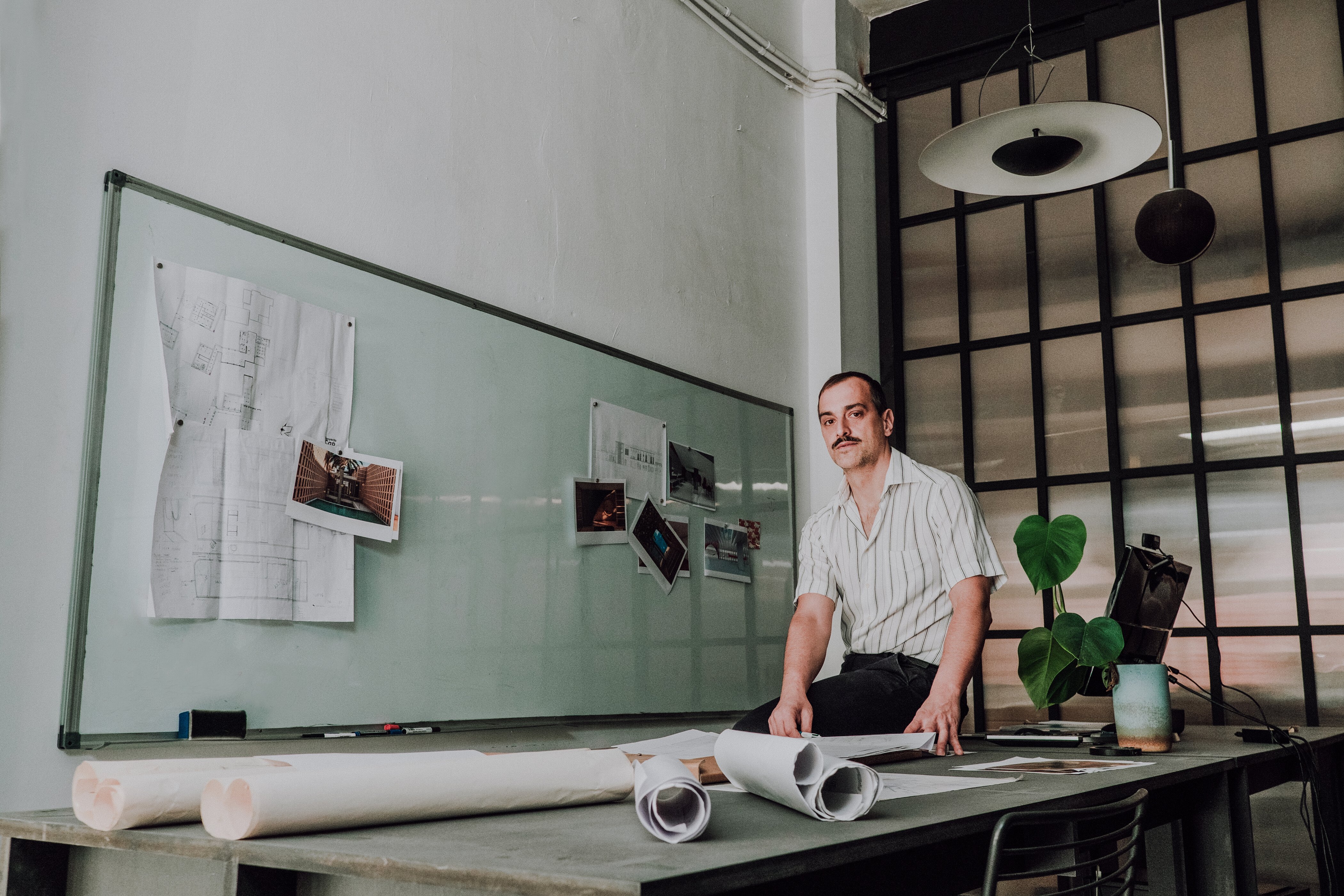 Male Designer Planning in His Studio